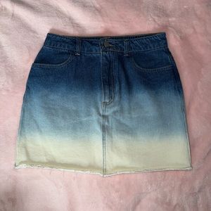 High-waisted Jean Skirt